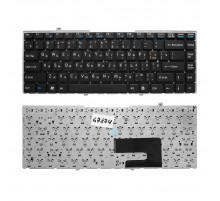 Клавиатура для ноутбука Sony Vaio VGN-FW, VGNFW Series. Плоский Enter. Черная без рамки. PN: 148084172.