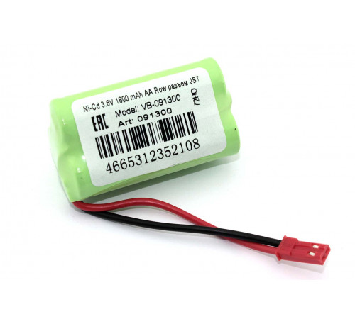 Аккумулятор Ni-Cd 3.6V 1800 mAh AA Row разъем JST