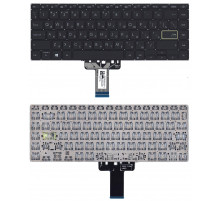 Клавиатура для ноутбука Asus K413JA черная с подсветкой