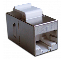 Проходной адаптер (coupler)  BNH, keystone, 2хRJ45, кат. 6, неэкр., 1 шт, цвет: чёрный, (B300.2-6-NB)