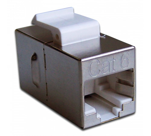 Проходной адаптер (coupler)  BNH, keystone, 2хRJ45, кат. 6, неэкр., 1 шт, цвет: чёрный, (B300.2-6-NB)