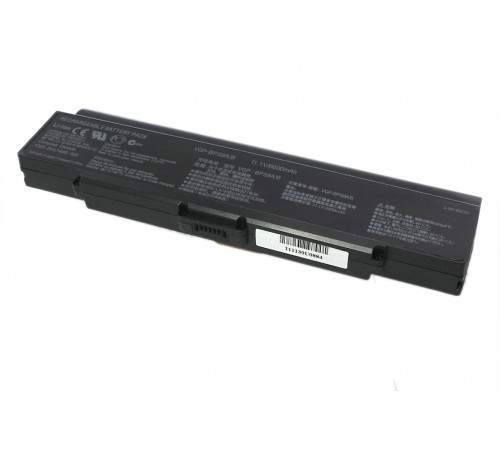 Аккумуляторная батарея для ноутбука Sony Vaio VGN-CR (VGP-BPS9) 6600mAh OEM черная