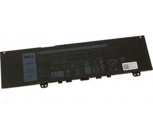 Аккумулятор для Dell (F62G0) Inspiron 13-5370, 13-7370, 38Wh, 3166mAh, 11.4V