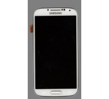 Samsung Galaxy S4 i9500 - дисплей в сборе с тачскрином и передней панелью, белый
