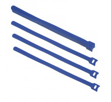 Cabeus CLAMP-310-BL Хомут для кабеля, липучка с мягкой застежкой, 310x14 мм, синий (10 шт.)