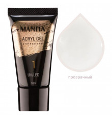 Manita Professional Акриловый гель для моделирования ногтей №01, прозрачный, 30 мл