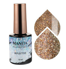 Manita Professional Гель-лак для ногтей светоотражающий с хлопьями юки / Multichrome Reflective №03, 10 мл