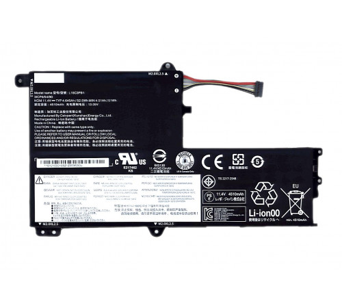 Аккумуляторная батарея для ноутбука Lenovo Ideapad Flex 4 1470 (L15L3PB0) 11.4V 4610mAh