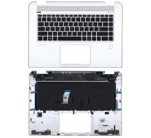 Клавиатура для ноутбука HP Zbook Studio G5 серебристая топ-панель