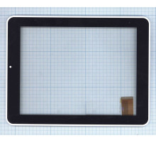 Сенсорное стекло (тачскрин) Explay Surfer 8.01 черное с рамкой