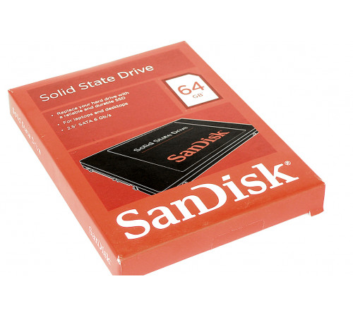 Жесткий диск 2.5 SANDISK SDSSDP-064G-G25, 64Гб, SSD, SATA III