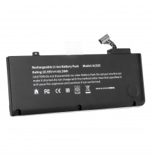 Аккумулятор для ноутбука Apple MacBook Pro 13.3" Series. 10.95V 5800mAh 63.5Wh, усиленный. PN: A1322, A1278.