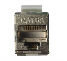 Модуль универсальный BNH, keystone, 1хRJ45, Toolless, кат. 6A, экр., 1 шт, цвет: металл, (B302.1-6A-NB180)