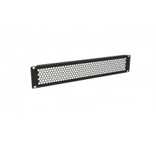BPD-2-RAL9005 Фальш-панель перфорированная на 2U, цвет черный (RAL 9005) Hyperline