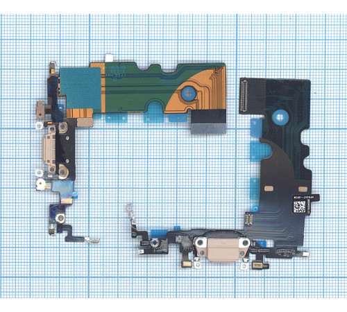 Шлейф разъема питания для iPhone 8 золотой