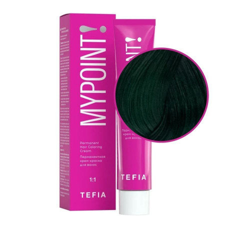 TEFIA Mypoint Зеленый корректор для волос / Permanent Hair Coloring Cream, 60 мл