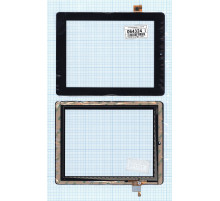 Сенсорное стекло (тачскрин) для Prestigio PMP7280C / PMT7287 080088-01A черный