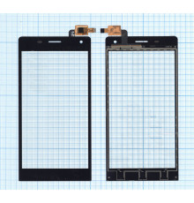 Сенсорное стекло (тачскрин) для Highscreen Verge черное