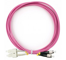 Cabeus FOP-50-OM4-SC-FC-3m Шнур оптический duplex SC-FC 50/125 mm OM4 3м LSZH