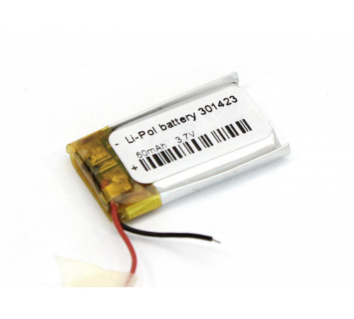 Аккумулятор Li-Pol (батарея) 3*14*23мм 2pin 3.7V/60mAh