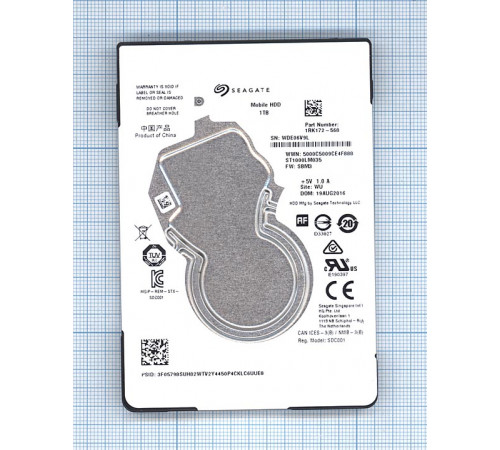 Жесткий диск HDD 2,5 1TB Seagate Mobile HDD ST1000LM035