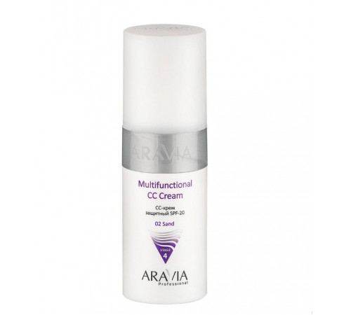 Aravia CC-крем для лица защитный / SPF-20 Multifunctional CC Cream, тон 02, 150 мл