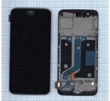 Дисплей для OnePlus 5 черный с рамкой