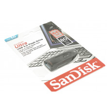 Флешка USB 64Гб SANDISK Ultra, черная