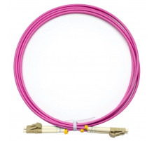 Патч-корд оптический TopLan, дуплексный, LC/UPC-LC/UPC, MM 50/125 (OM4), 80 м, LSZH