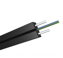 ВО кабель TWT универсальный FTTH Drop,  плоский, steel wire, нг(А)-LS, 4 волокна, OS2 Ultra, белый
