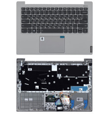 Клавиатура для ноутбука Lenovo IdeaPad S340-14 топкейс silver