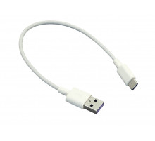 Кабель для зарядки USB - USB Type-C (Короткий), 25cm. Белый