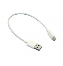 Кабель для зарядки USB - USB Type-C (Короткий), 25cm. Белый