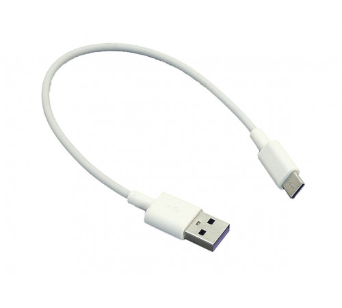 Кабель для зарядки USB - USB Type-C (Короткий), 25cm. Белый