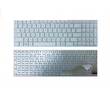 Клавиатура для ноутбука Asus X540, R540, X540L, X540LA, X540CA, X540SA белая, без рамки