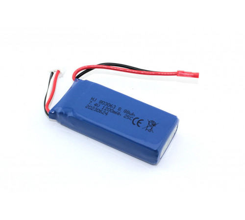 Аккумулятор Li-Pol 7.4V 803063 1200mAh JST