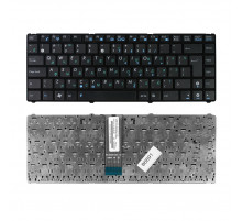 Клавиатура для ноутбука Asus U20, UL20, Eee PC 1201, 1215, 1215B Series . Г-образный Enter. Черная, с черной рамкой. PN: 9J.N2K82.90R.