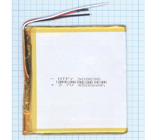 Аккумулятор Li-Pol (батарея) 3*95*95мм 3pin 3.7V/4500mAh