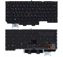 Клавиатура для ноутбука Lenovo ThinkPad X1 carbon Gen 6 2018 черная с подсветкой