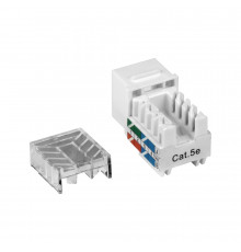 Модуль Keystone RJ45, кат.5e, UTP, 90 градусов, белый, TWT-OK45UTP/5E-WH