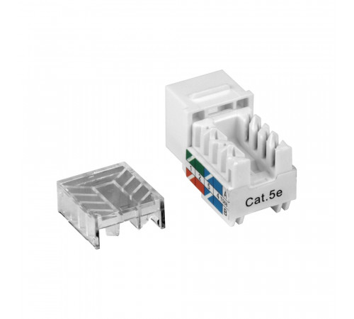 Модуль Keystone RJ45, кат.5e, UTP, 90 градусов, белый, TWT-OK45UTP/5E-WH