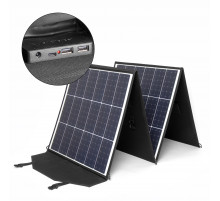 Солнечная батарея TOP-SOLAR-200 200W 18V DC, Type-C PD 60W, 2 USB, влагозащищенная, складная на 4 секции