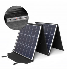 Солнечная батарея TOP-SOLAR-200 200W 18V DC, Type-C PD 60W, 2 USB, влагозащищенная, складная на 4 секции