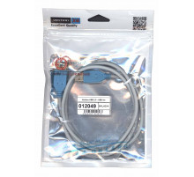 Дата кабель Vention USB 2.0 - USB 1m серый круглый