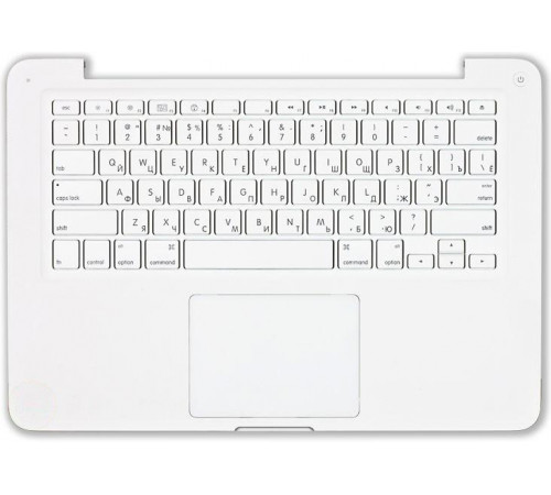 Клавиатура для ноутбука MacBook A1342 топ-панель белая 13,3