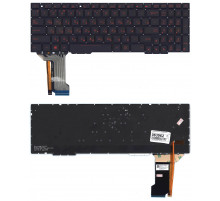 Клавиатура для ноутбука Asus GL553, GL553V, ZX553VD, ZX53V, ZX73, FX553VE, FX753VD, FX753VE черная, кнопки красные, с подсветкой