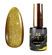 Manita Professional Гель-лак для ногтей с эффектом кошачьего глаза / Crystal Cat Eye №02, 10 мл