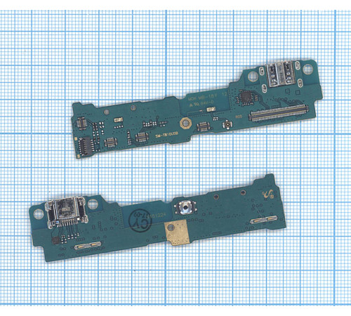 Разъем Micro USB для Samsung T810 T813 T815 T819 (плата с системным разъемом)