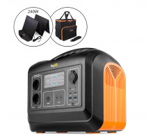 Портативная солнечная электростанция TopON TOP-X1800 LFP 1800Вт, 2 розетки 220 В + солнечная панель 240 Вт TOP-SLR240 + термосумка TOP-BGX18