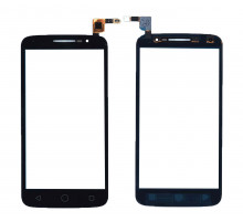 Сенсорное стекло (тачскрин) для Alcatel One Touch Pop 2 7043Y черное